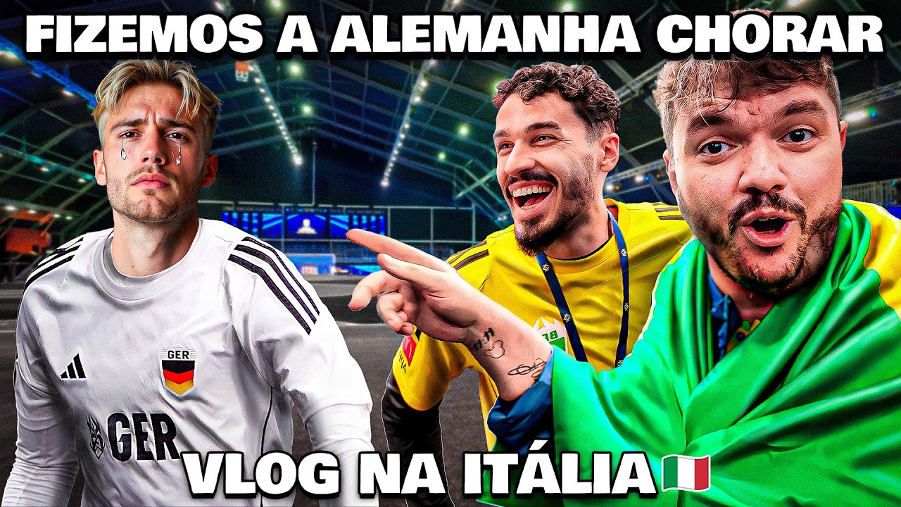 A VINGANÇA DO 7X1 CONTRA A ALEMANHA! VLOG #6 ITALIA KINGS WORLD CUP NATIONS