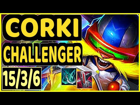 MAGIFELIX (CORKI) - QUADRAKILL 15/3/6 KDA CHALLENGER GAMEPLAY - EUW