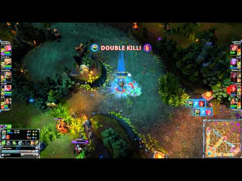 Maokai Level 3 1v3 Triple kill