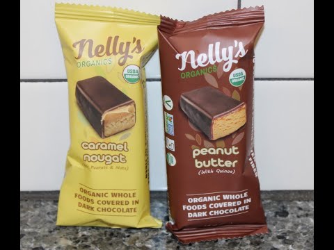 Nelly’s Organics Bars: Caramel Nougat & Peanut Butter Review