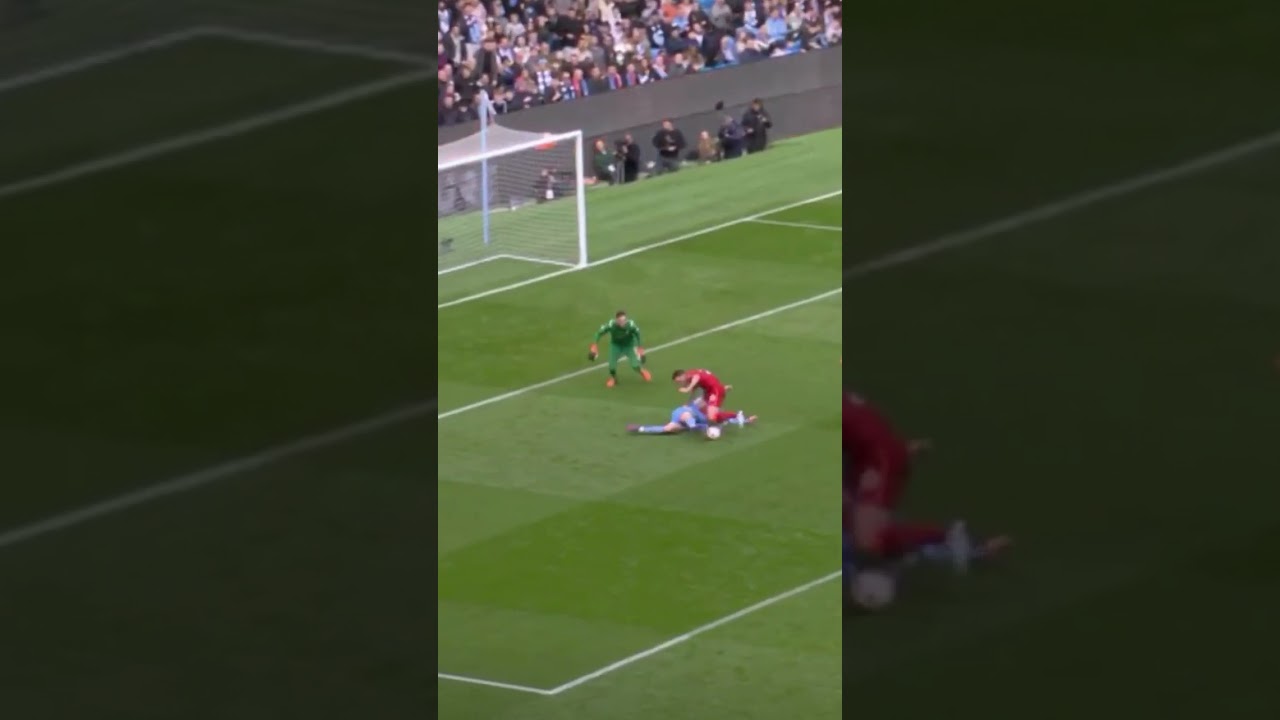 When you slide then tackle! Man city / Liverpool #shorts