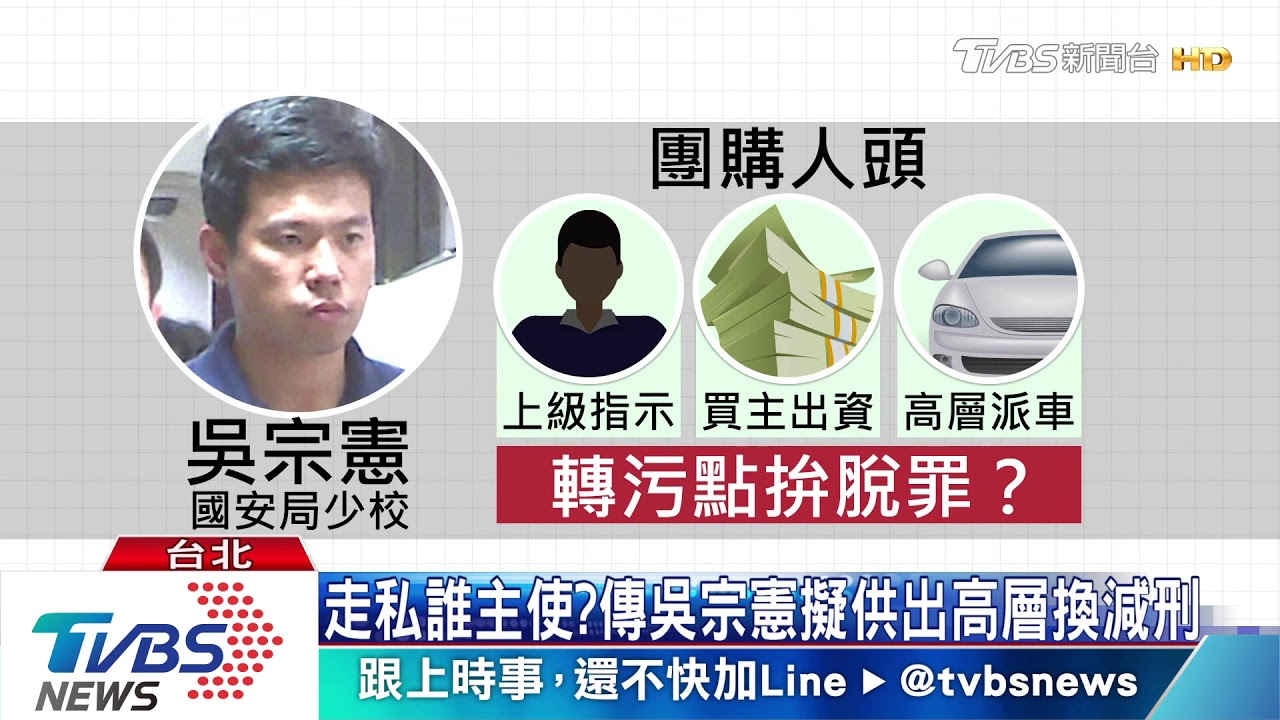 走私誰主使? 傳吳宗憲擬供出高層換減刑