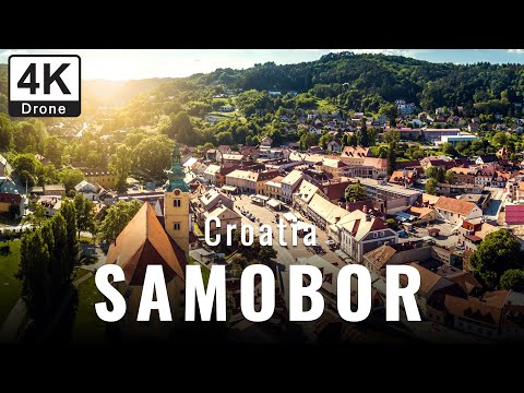 Samobor Croatia 🇭🇷 | Medieval Old Town, Saint Michael's Chapel & Tešanj Castle | 4K Drone