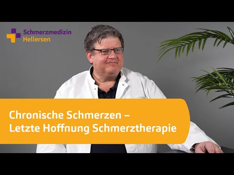 Chronische Schmerzen: Letzte Hoffnung Schmerztherapie