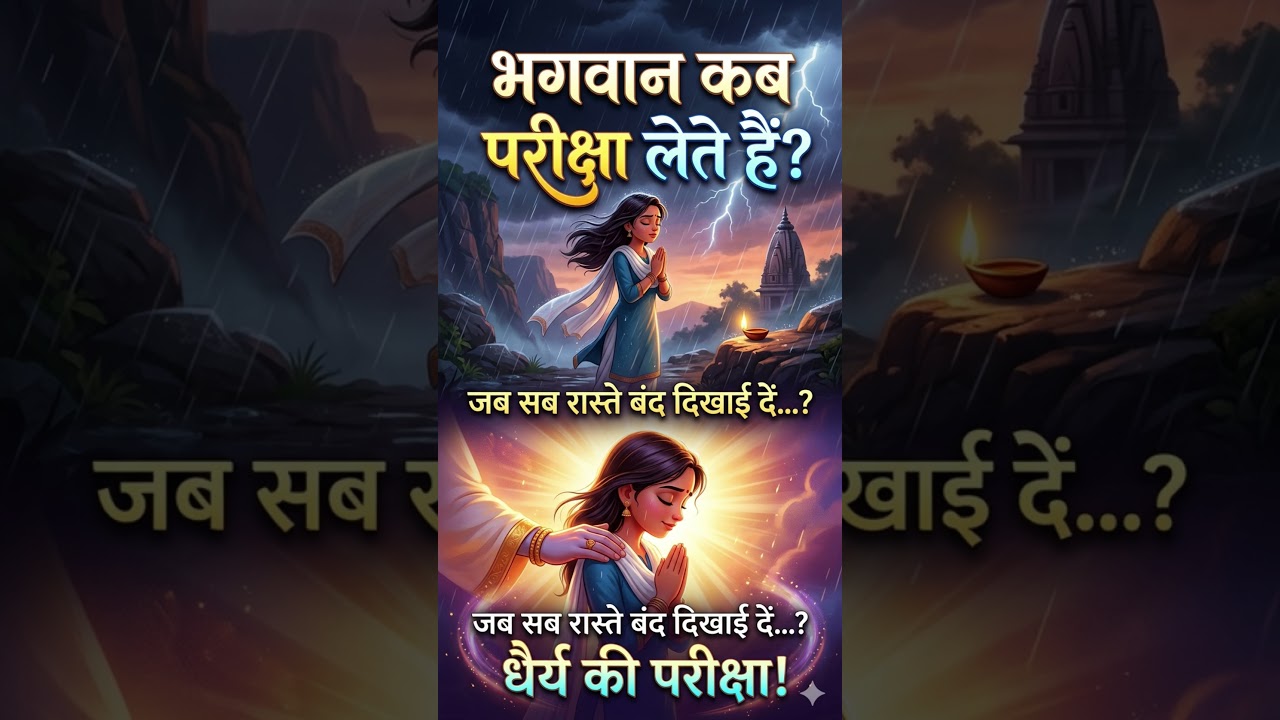 कठिन समय क्यों आता है? भगवान का संकेत! 🙏#shorts#viralshorts#spirituality #bhakti #shorts#love