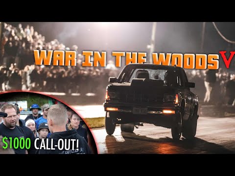 INSANE NO PREP Race IN THE WOODS?! - WAR IN THE WOODS V  (I GOT CALLED OUT!)