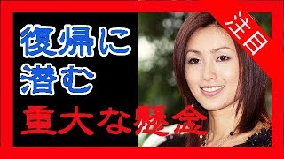 酒井法子の早すぎる復帰は○○が問題と批判殺到