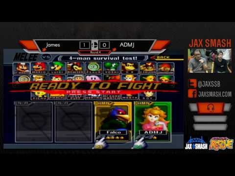 Jax Smash Weekly 5/26/16  - James(Falco) Vs. ADMJ(Peach) WS Melee