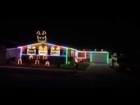 This is halloween light show 2012