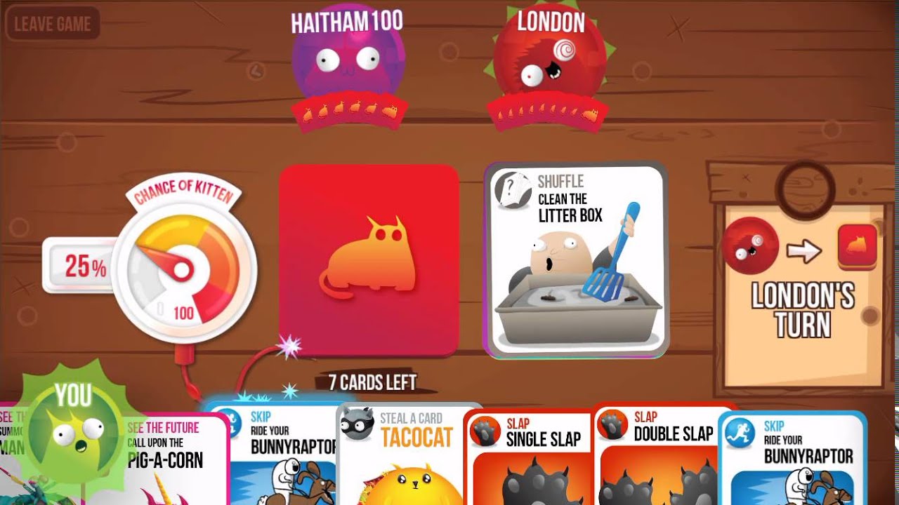 Exploding Kittens Gameplay (iOS / Android)