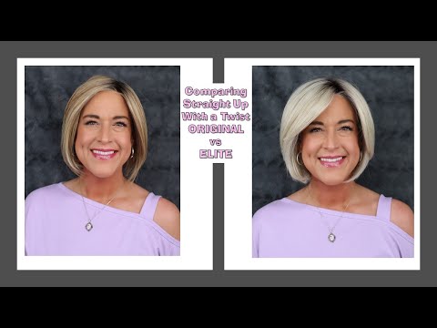 Raquel Welch Straight Up With a Twist COMPARISON| Original vs ELITE cap! A luxury HD Synthetic Wig