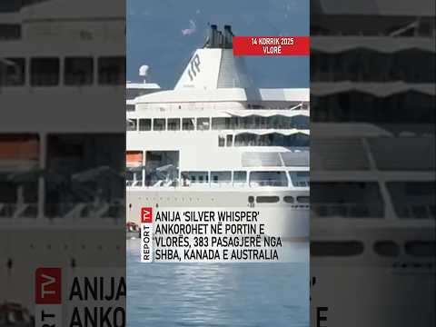 Thumbnail for Anija ‘Silver Whisper’ ankorohet në portin e Vlorës, 383 pasagjerë nga SHBA, Kanada e Australia