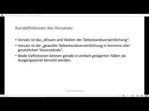 Strafrecht GK I - Einheit 10