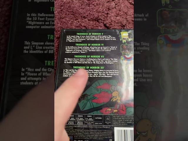 Vídeo relacionado con The Simpsons - Treehouse Of Horror [Edizione: Regno Unito] [Reino Unido] [DVD]