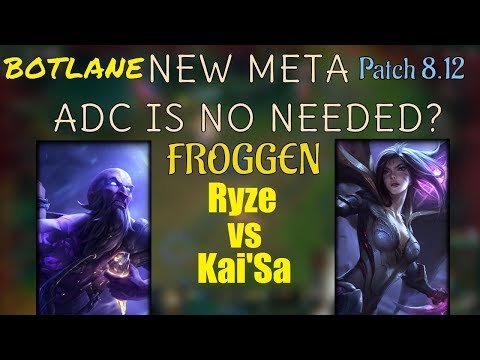 Froggen | RYZE vs KAI`SA | RYZE Bot | Challenger Gameplay | Patch 8.12
