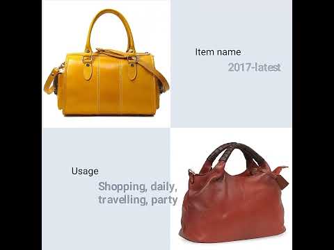 Designer leather handbag