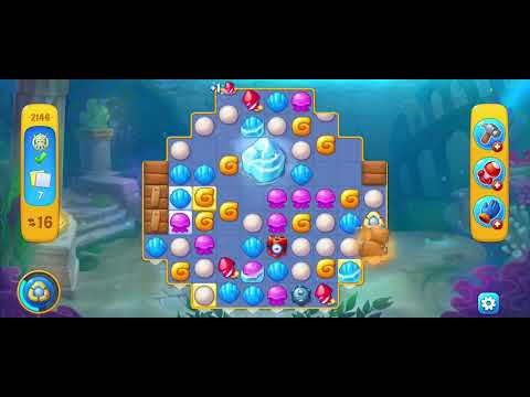 Fishdom gameplay level 2146