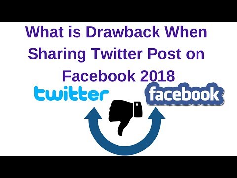 what is drawback when sharing twitter post on facebook 2018
