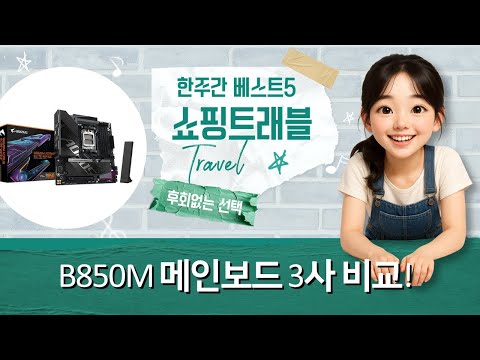 B850M 메인보드 비교! 기가바이트 vs ASUS vs MSI (feat. 프로웨)