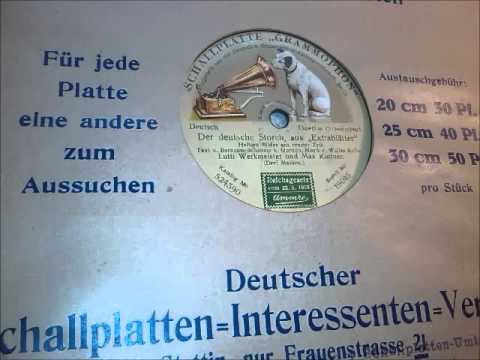 Lutti Werkmeister u. Max Kuttner, Der deutsche Storch, aus "Extrablätter", hist. Aufn  1914