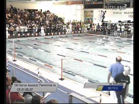 Eliminatorie 4 dei 100 Dorso  Assoluti Femmine Agonisti - 16 Memorial Chiara Giavi