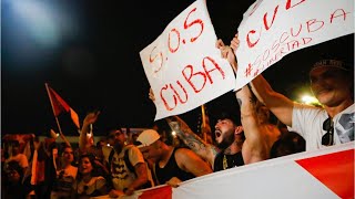 Thousands of Cubans take to the streets demanding &#39;freedom&#39;