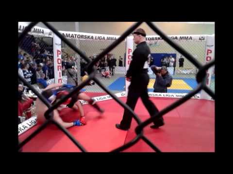 Pierwsza walka w klatce :)