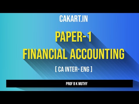 Generally Accepted Accounting Principles Lecture by Prof B K Murthy