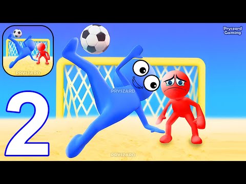 Super Goal Soccer Stickman - Gameplay Walkthrough Part 2 Stickman Soccer Level 10-15 (iOS, Android)