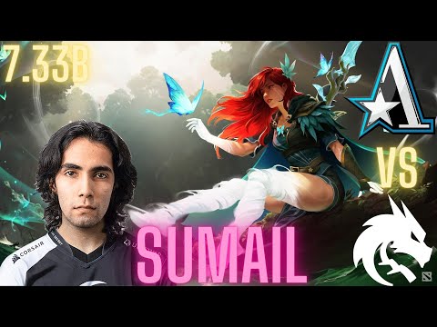 SUMAIL - "Windranger Mid" Aster VS  Spirit (2023) Dota 2, Patch 7.33b