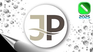 How To Create Initials Logo l Double Letter Logo