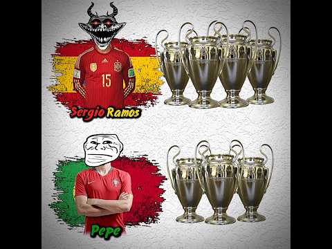 RAMOS VS PEPE #football #trophy #shorts