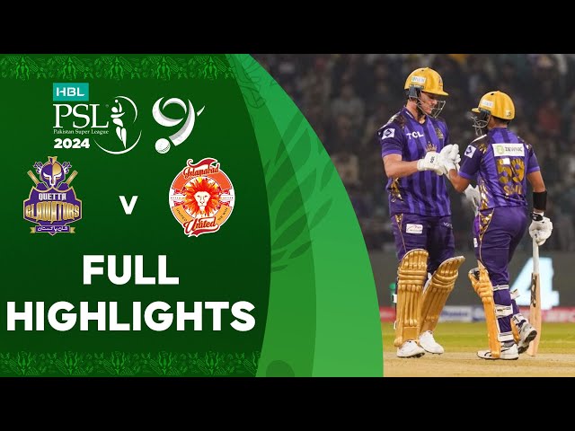 Full Highlights | Quetta Gladiators vs Islamabad United | Match 8 | HBL PSL 9 | M1Z2U