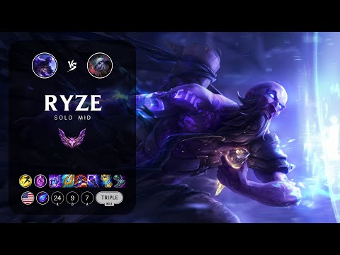 Ryze Mid vs Tristana - NA Master Patch 13.20