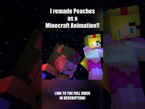 Bowser Sings PEACHES, but it's MINECRAFT #shorts