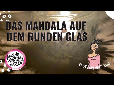 Mandalas auf runden Gläsern ganz in Ruhe