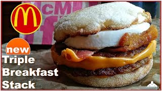 McDonald's® | Triple Breakfast Stacks Review! | Egg McMuffin 🍳🥓☀️