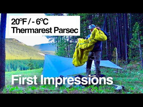 Thermarest Parsec 20F - A lightweight sleeping bag for backpacking