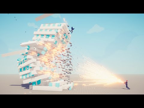 SCP Guard on Modern Building vs All OP Ranged Unit TABS Mod Totally Accurate Battle Simulator