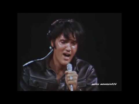 Elvis Presley - If I Can Dream   (  Black Leather suit) [ CC ]