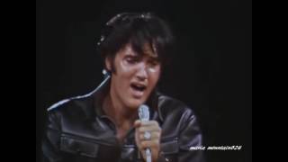 Elvis Presley - If I Can Dream   (  Black Leather suit) [ CC ]