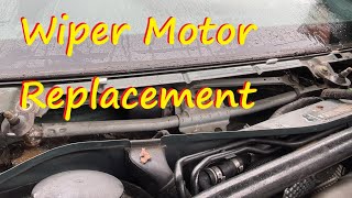 Audi TT mk1 wiper motor replacement - Scuttle panel replacement - wiper arm removal