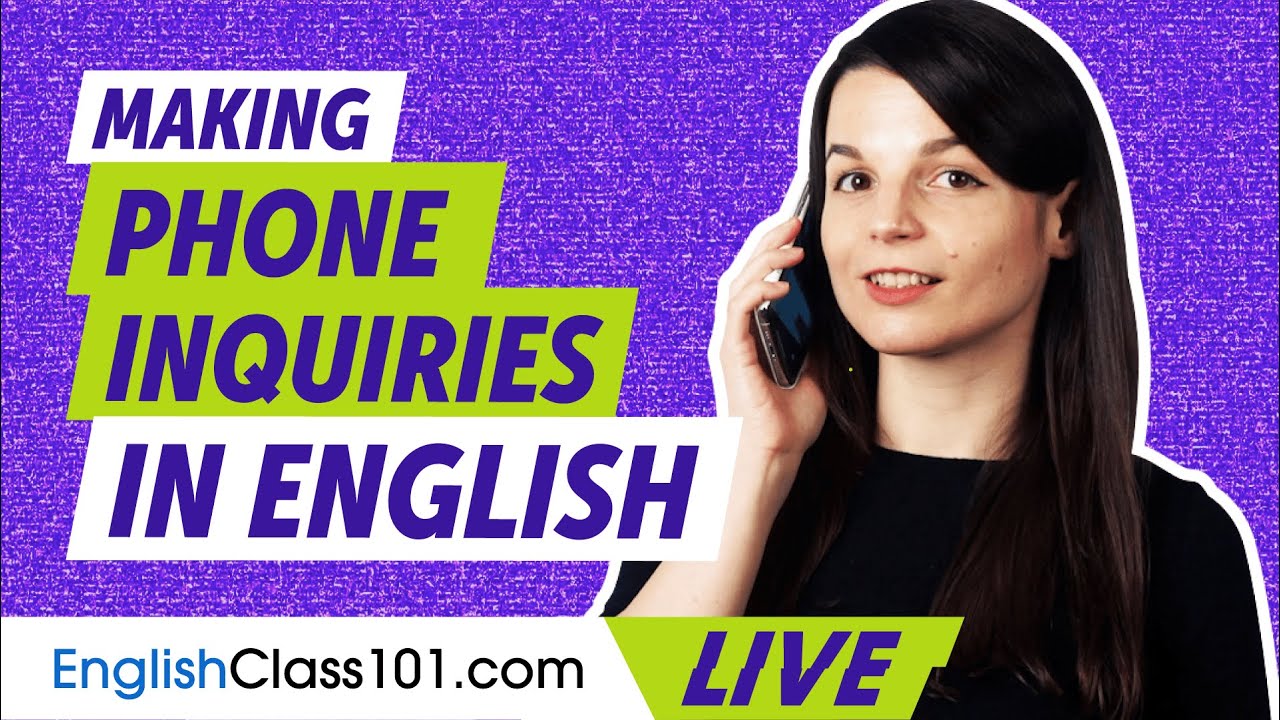 Making requests and inquiries on the phone in English