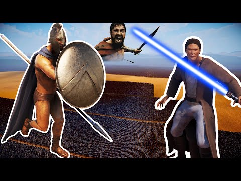 20 MILLION SPARTANS vs 200,000 JEDI KNIGHTS | UEBS 2