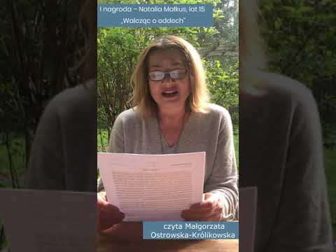 Małgorzata Ostrowska-Królikowska czyta opowiadanie „Walcząc o oddech”