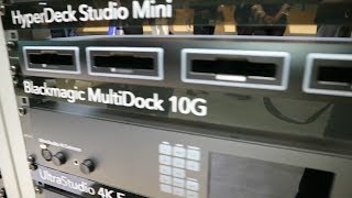 Video thumbnail for Blackmagic Design MultiDock 10G - Quad SSD Drive Dock for USB-C - NAB 2019 by Doug Johnson Productions