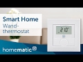 Homematic IP Smart Home Funk-Wandthermostat mit Luftfeuchtigkeitssensor