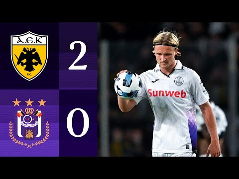 FC AEK Athens 2-0 RSC Royal Sporting Club Anderlec...