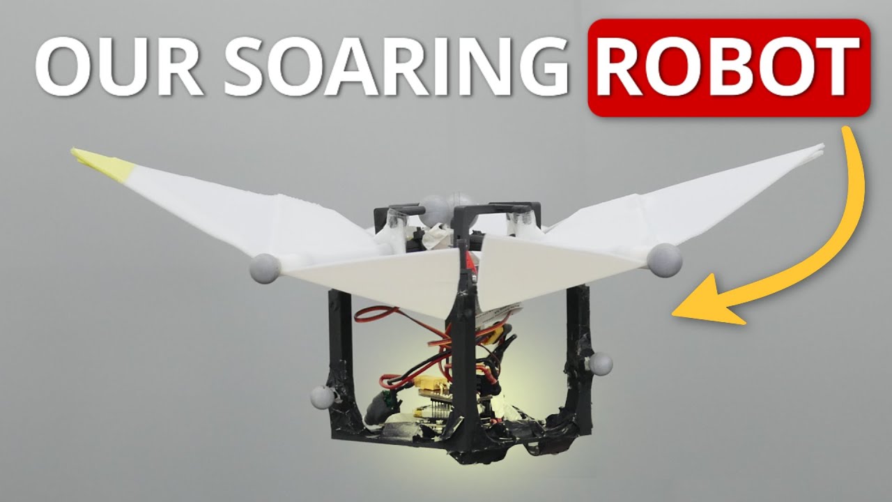 Floaty - A shape-varying robot for soaring like a bird - YouTube