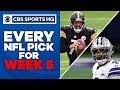 EVERY 2020 NFL Week 5 pick: Cowboys rout Giants, Steelers roll over Eagles  | CBS Sports HQ